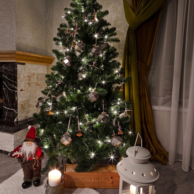 Гирлянда Твинкл-Лайт 20 м, темно-зеленый ПВХ, 160 LED, цвет теплый белый Гирлянда Твинкл-Лайт 20 м, темно-зеленый ПВХ, 160 LED, цвет теплый белый