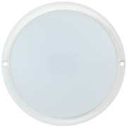 Светильник светодиодный ДБП-12w 4000К 800Лм IP54 круглый пластиковый белый