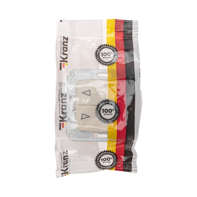 DEA Выключатель для жалюзи 2кл с/у 10А мех. Беж KRANZ DEA Выключатель для жалюзи 2кл с/у 10А мех. Беж KRANZ