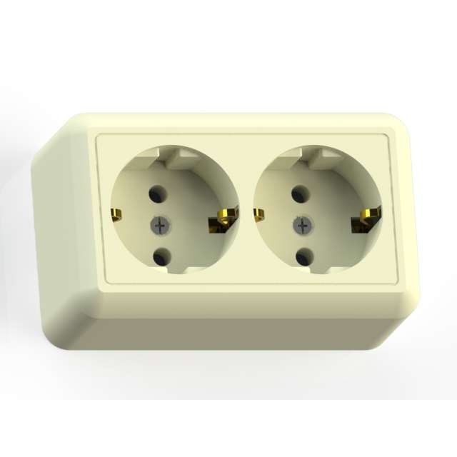 Розетка 2-м ОП Оптима РА16-374 16А IP20 с заземл. с монтаж. пластиной сл. кость Кунцево 8038 Розетка 2-м ОП Оптима РА16-374 16А IP20 с заземл. с монтаж. пластиной сл. кость Кунцево 8038