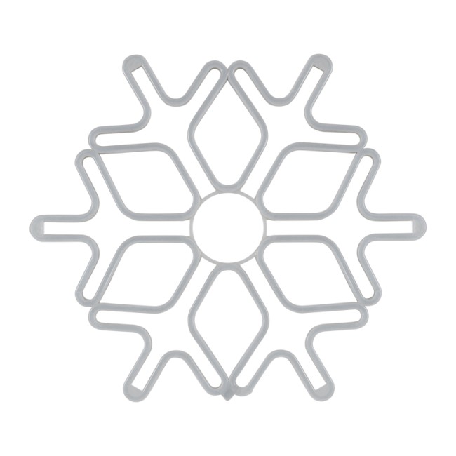 Фигура Снежинка из гибкого неона, 60х60 см, цвет свечения синий NEON-NIGHT Фигура Снежинка из гибкого неона, 60х60 см, цвет свечения синий NEON-NIGHT