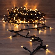 Гирлянда Кластер 10 м, 200 LED, черный каучук, IP67, соединяемая, цвет свечения теплый белый NEON-NIGHT Гирлянда Кластер 10 м, 200 LED, черный каучук, IP67, соединяемая, цвет свечения теплый белый NEON-NIGHT