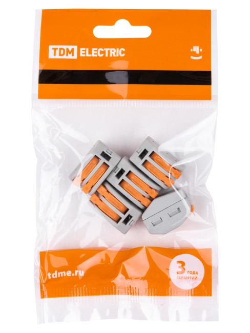 Соединительная клемма СК-412 (2,5мм2) (5 шт/упак) TDM Соединительная клемма СК-412 (2,5мм2) (5 шт/упак) TDM