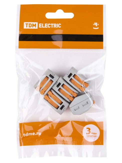 Соединительная клемма СК-412 (2,5мм2) (5 шт/упак) TDM Соединительная клемма СК-412 (2,5мм2) (5 шт/упак) TDM