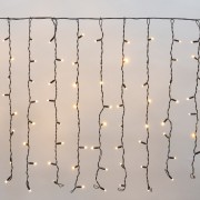 Гирлянда Светодиодный Дождь 2х0,8м, 160 LED ТЕПЛЫЙ БЕЛЫЙ, черный ПВХ, IP65, постоянное свечение, 230В соединяется NEON-NIGHT (нужен шнур питания 303-500)