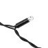 Гирлянда Светодиодный Дождь 2х0,8м, 160 LED ТЕПЛЫЙ БЕЛЫЙ, черный ПВХ, IP65, постоянное свечение, 230В соединяется NEON-NIGHT (нужен шнур питания 303-500)