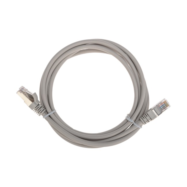  Патч-корд F/UTP, CAT 5e, RJ45-RJ45, 26AWG, LSZH, серый, 2м  REXANT