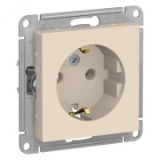 Розетка ATLASDESIGN с заземлением 16А механизм бежевый Розетка ATLASDESIGN с заземлением 16А механизм бежевый