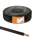 Провод ПуВнг(А)-LS 1х10,0 ГОСТ (200м), черный TDM Провод ПуВнг(А)-LS 1х10,0 ГОСТ (200м), черный TDM