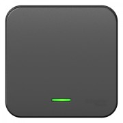 Переключатель одноклавишный наружный BLАNCА (cх.6) с подстветкой, с изолирующей пластиной, 10А, 250В, антрац Переключатель одноклавишный наружный BLАNCА (cх.6) с подстветкой, с изолирующей пластиной, 10А, 250В, антрац