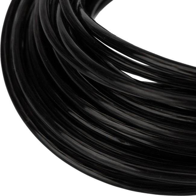 Трос стальной в ПВХ оплетке d=2,5 мм, черный ( моток 20 м)  REXANT