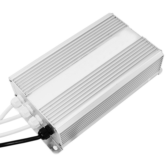 Источник питания тонкий AC 175-250V/DC 24V 8,4А 200W с проводами, влагозащищенный (IP67)