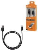Дата-кабель, ДК 8, USB - USB Type-C, 1 м, тканевая оплетка, черный, TDM Дата-кабель, ДК 8, USB - USB Type-C, 1 м, тканевая оплетка, черный, TDM