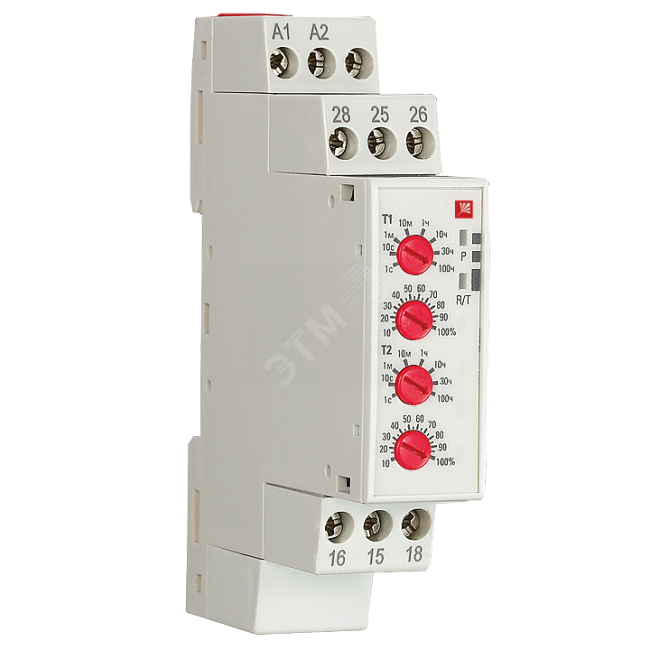 Реле времени RT-2C (2 регулир. порога времени, 2 исп. конт.) EKF PROxima Реле времени RT-2C (2 регулир. порога времени, 2 исп. конт.) EKF PROxima
