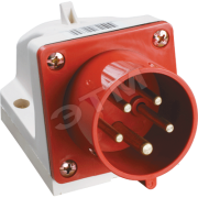 Вилка кабельная 515 стационарная 3P+E+N 16А 380В IP44