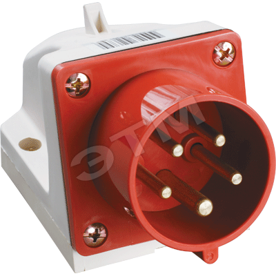 Вилка кабельная 515 стационарная 3P+E+N 16А 380В IP44 Вилка кабельная 515 стационарная 3P+E+N 16А 380В IP44