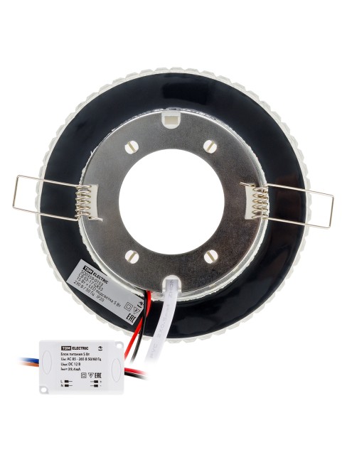 Светильник встраиваемый СВ 03-17 GX53 230В LED подсветка 5 Вт зеркальный/хром TDM Светильник встраиваемый СВ 03-17 GX53 230В LED подсветка 5 Вт зеркальный/хром TDM