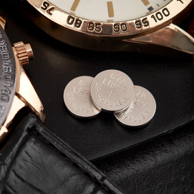 Батарейка часовая LR57, 1,5В, 10 шт (AG7, LR926, G7, 195, GP95A, 395, SR927W) блистер REXANT