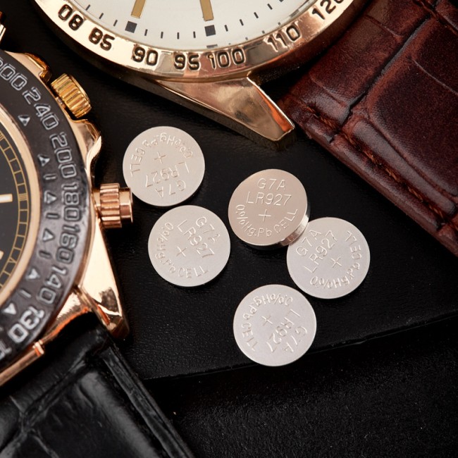 Батарейка часовая LR57, 1,5В, 10 шт (AG7, LR926, G7, 195, GP95A, 395, SR927W) блистер REXANT