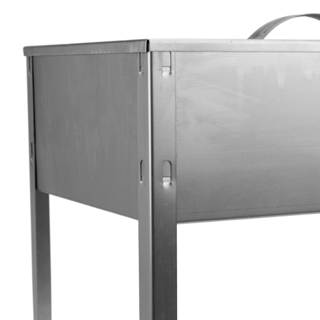 Мангал-коптильня сборная Эконом 400х250х400мм, с 6 шампурами, в гофрокартонной коробке СОКОЛ