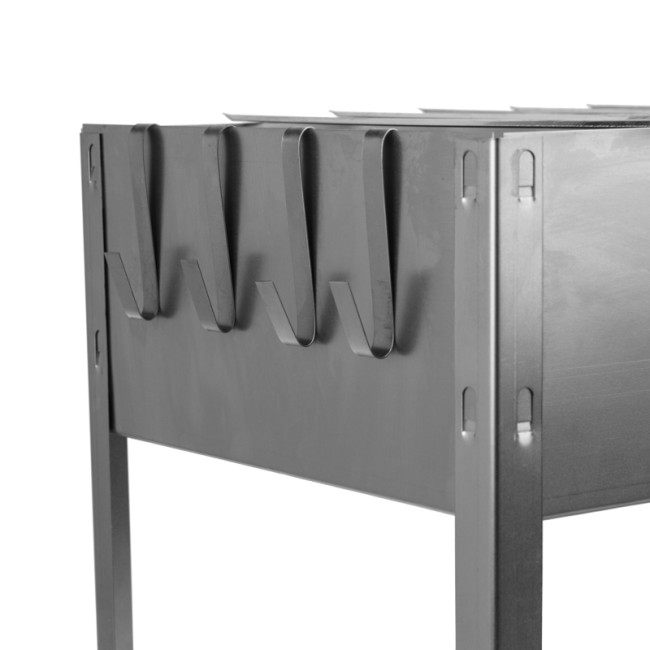 Мангал-коптильня сборная Эконом 400х250х400мм, с 6 шампурами, в гофрокартонной коробке СОКОЛ