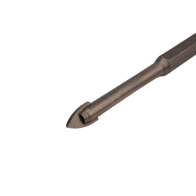 Сверло по стеклу и керамике 6 мм, 2 грани, шестигранный хвостовик Kranz Сверло по стеклу и керамике 6 мм, 2 грани, шестигранный хвостовик Kranz