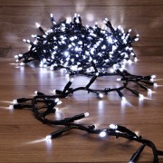 Гирлянда Кластер 10 м, 400 LED, черный каучук, IP67, соединяемая, цвет свечения белый NEON-NIGHT