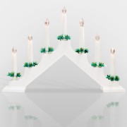 Новогодняя горка 7 свечек, цвет корпуса: Белый, цвет свечения: ТЕПЛЫЙ БЕЛЫЙ Новогодняя горка 7 свечек, цвет корпуса: Белый, цвет свечения: ТЕПЛЫЙ БЕЛЫЙ