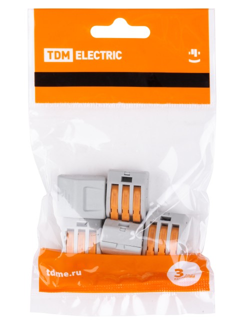 Соединительная клемма СК-413 (2,5мм2) (5 шт/упак) TDM Соединительная клемма СК-413 (2,5мм2) (5 шт/упак) TDM