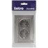 Розетка 2-м СП Accent 6-205-09 16А IP20 250В 2P+E Schuko AL/CU титан Intro Б0063500 Розетка 2-м СП Accent 6-205-09 16А IP20 250В 2P+E Schuko AL/CU титан Intro Б0063500
