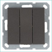 Выключатель 3-кл. 10А IP20 механизм мокко Jasmart G3031Z