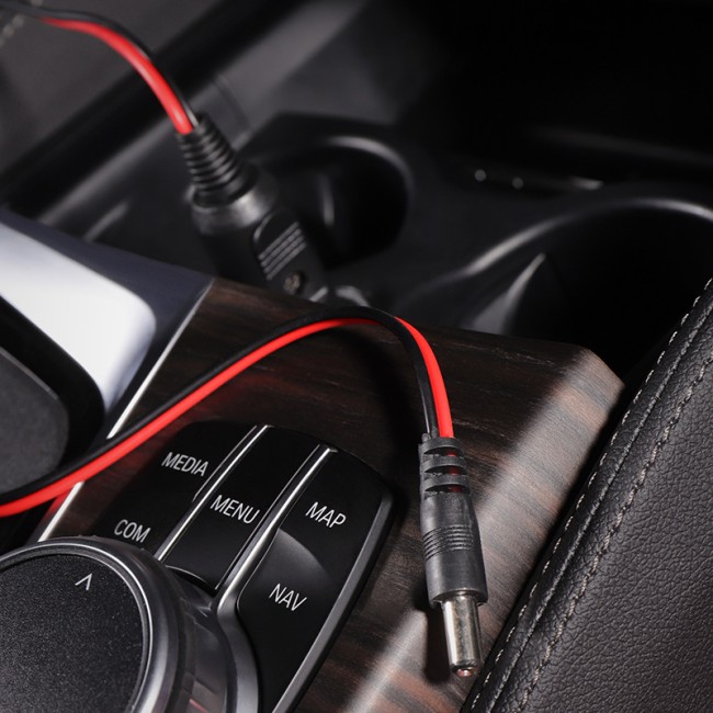 Автозарядка с индикатором (разъем 2.1х5.5) (АЗУ) шнур прямой 1.5 м REXANT