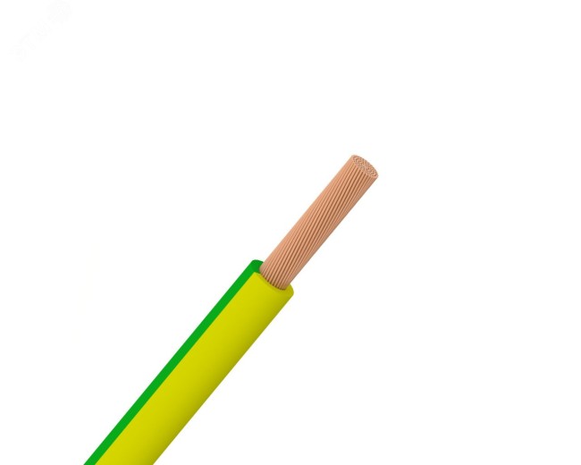 Провод силовой ПуГВнг(А)-LS 1х0,5желто-зеленый ТРТС