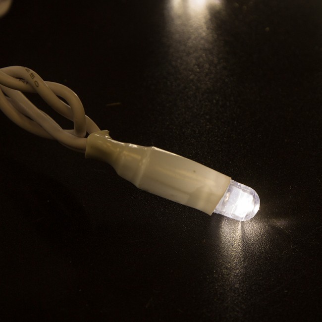 Гирлянда Нить 10м, с эффектом мерцания, белый ПВХ, 24В, цвет Тёплый белый (нужен трансформатор 531-100/531-200)