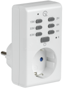 РТЭ-2 Розетка-таймер электр. с инд. 15мин-6ч 16А IP20 IEK РТЭ-2 Розетка-таймер электр. с инд. 15мин-6ч 16А IP20 IEK