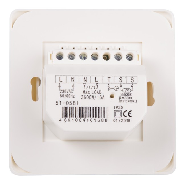 Терморегулятор механический R70XT с датчиком температуры пола 3500 Вт бежевый REXANT