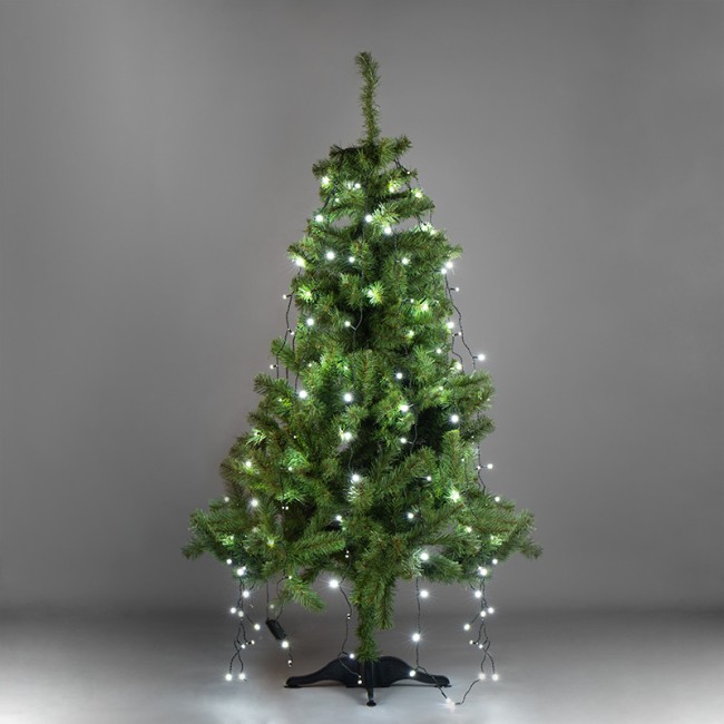 Елочная гирлянда с кольцом, 7 нитей по 1,5 метра, цвет диодов белый, не соединяется Елочная гирлянда с кольцом, 7 нитей по 1,5 метра, цвет диодов белый, не соединяется