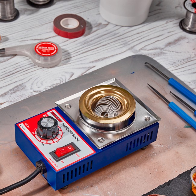 Паяльная ванна, модель R38, 100Вт, ø38мм, 200-480 °C REXANT Паяльная ванна, модель R38, 100Вт, ø38мм, 200-480 °C REXANT