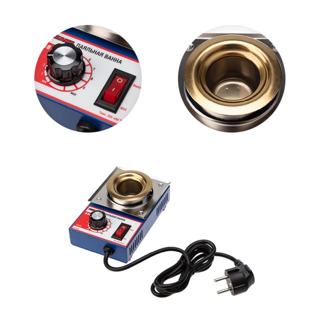 Паяльная ванна, модель R38, 100Вт, ø38мм, 200-480 °C REXANT Паяльная ванна, модель R38, 100Вт, ø38мм, 200-480 °C REXANT