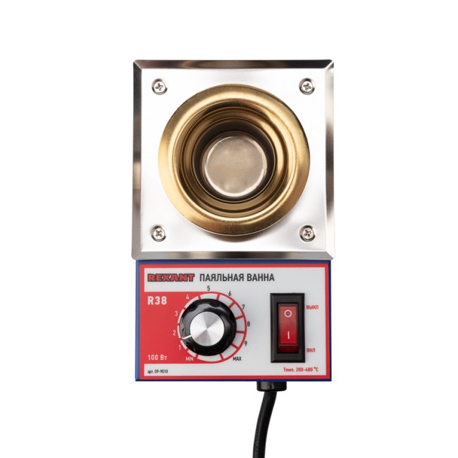 Паяльная ванна, модель R38, 100Вт, ø38мм, 200-480 °C REXANT Паяльная ванна, модель R38, 100Вт, ø38мм, 200-480 °C REXANT