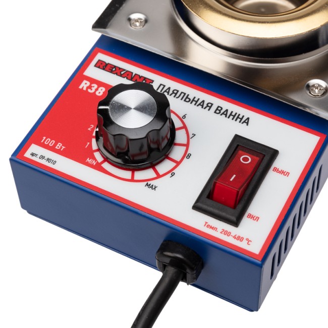 Паяльная ванна, модель R38, 100Вт, ø38мм, 200-480 °C REXANT Паяльная ванна, модель R38, 100Вт, ø38мм, 200-480 °C REXANT