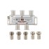 Делитель ТВх4 под F-разъем, 5-1000МГц, Silver (5 F-разъемов в комплекте) REXANT
