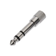 Переходник 6,3мм стерео штекер - 3.5мм стерео гнездо, металл REXANT