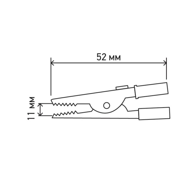 Зажим «крокодил» 5 А 52 мм REXANT Зажим «крокодил» 5 А 52 мм REXANT