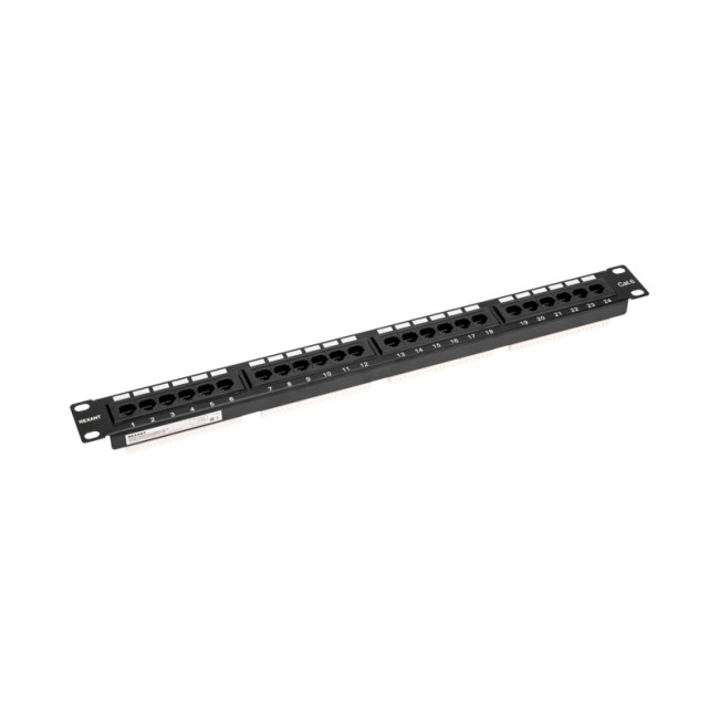 Панель коммутационная 19" PRO, 1U, 24 порта, UTP, RJ-45, CAT 6 REXANT