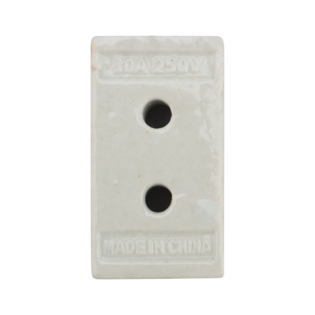 Клемма керамическая винтовая КВ 16 мм² 3 пары контактов с крепежным отверстием REXANT (45 шт./уп.)