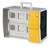 Корпус на 16 модулей и 6 постов с основанием 70х87мм MBOX2