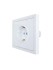 Розетка 1-мест. с/з ПБТ СП ZIMA безвинт. зажим бел. LEZARD 704-0288-122BQC