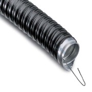 Металлорукав в ПВХ изоляции МРПИнг-25 (РЗ-Ц-ПВХнг), с зондом, черный REXANT Металлорукав в ПВХ изоляции МРПИнг-25 (РЗ-Ц-ПВХнг), с зондом, черный REXANT