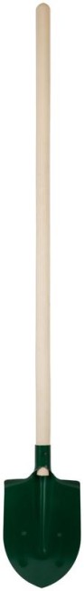 Лопата штыковая 190х350х1420мм ребра жесткости; деревянный черенок КУРС 77212